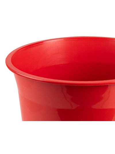 Papelera plastico q-connect rojo opaco 13 litros 275x285 mm
