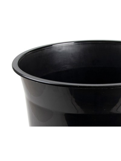 Papelera plastico q-connect negro opaco 13 litros 275x285 mm