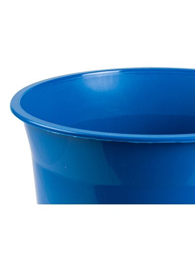 Papelera plastico q-connect azul opaco 13 litros 275x285 mm