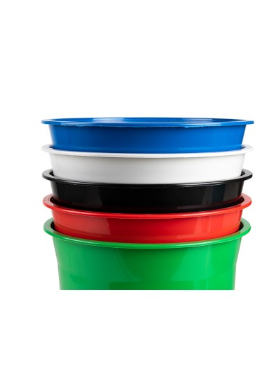 Papelera plastico q-connect azul opaco 13 litros 275x285 mm