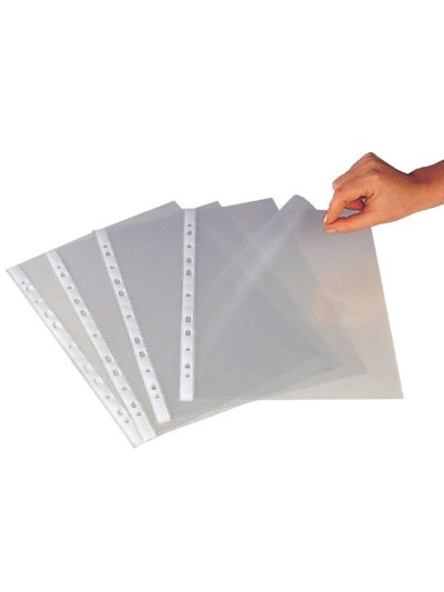 Funda multitaladro q-connect folio 80 mc cristal caja de 1400 unidades