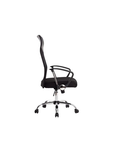 Silla de direccion q-connect base metal respaldo alto regulable en altura 1110+100mm alto piel y malla