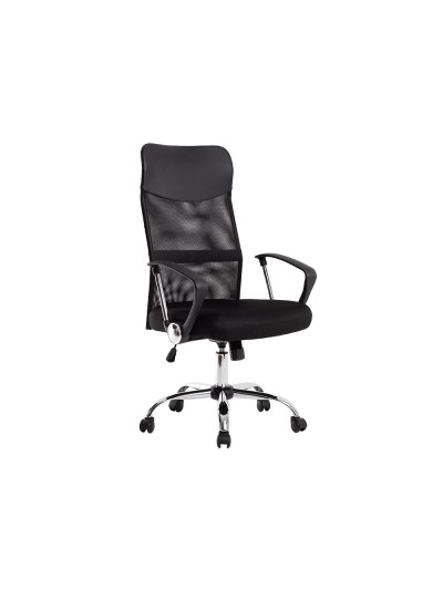 Silla de direccion q-connect base metal respaldo alto regulable en altura 1110+100mm alto piel y malla