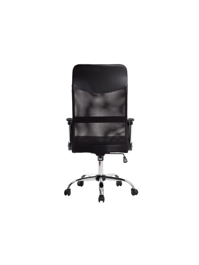 Silla de direccion q-connect base metal respaldo alto regulable en altura 1110+100mm alto piel y malla