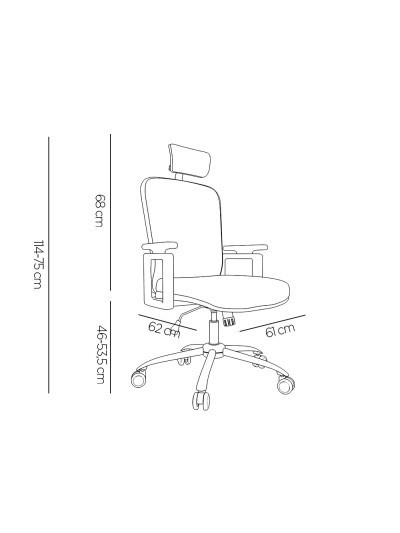 Silla de direccion q-connect ergonomica base metal respaldo alto con reposacabeza ajustable