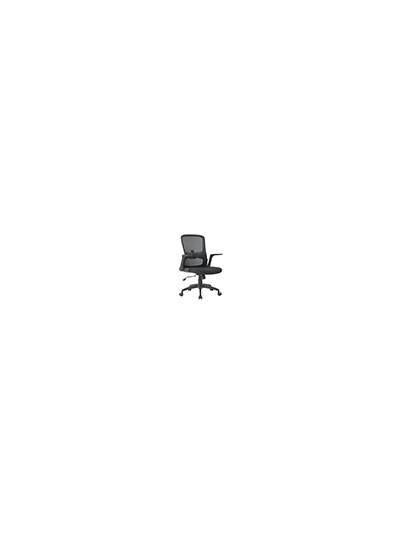 Silla giratoria q-connect base metal regulable en altura 910+75mm alto 610mm ancho 550mm profundidad negro