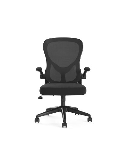 Silla giratoria q-connect base metal regulable en altura 910+75mm alto 610mm ancho 550mm profundidad negro