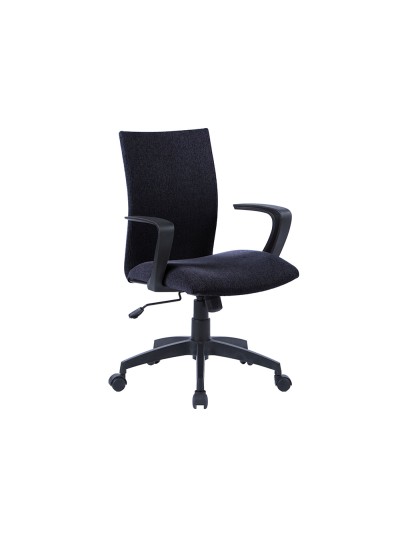 Silla giratoria q-connect base nylon regulable en altura 895+110mm alto 580mm ancho 550mm profundidad negro