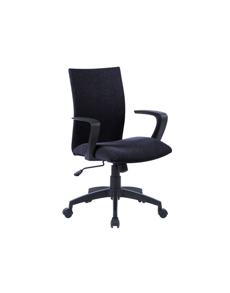 Silla giratoria q-connect base nylon regulable en altura 895+110mm alto 580mm ancho 550mm profundidad negro