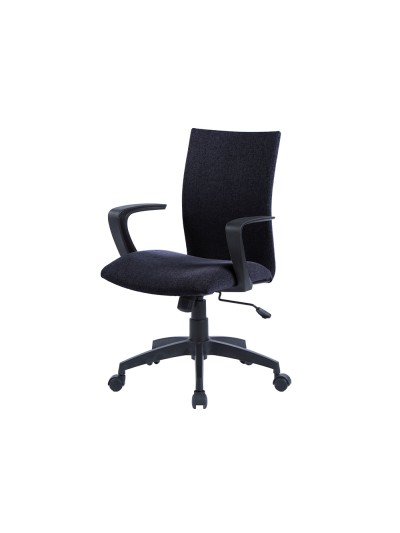 Silla giratoria q-connect base nylon regulable en altura 895+110mm alto 580mm ancho 550mm profundidad negro