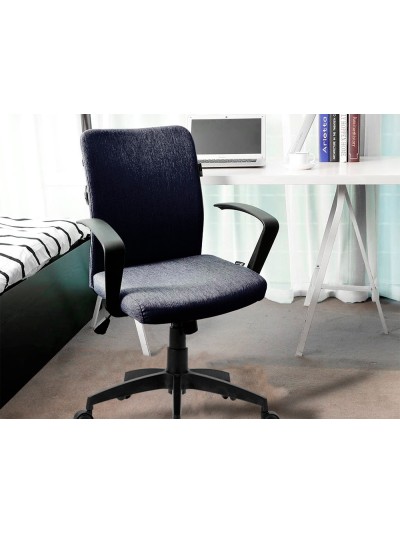 Silla giratoria q-connect base nylon regulable en altura 895+110mm alto 580mm ancho 550mm profundidad negro