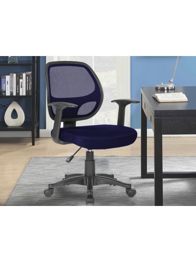 Silla giratoria q-connect respaldo medio regulable en altura 870+120mm alto 550mm ancho 590mm profundidad