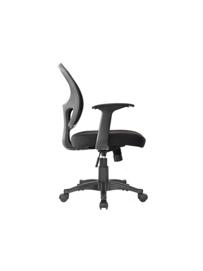 Silla giratoria q-connect respaldo medio regulable en altura 870+120mm alto 550mm ancho 590mm profundidad