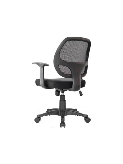 Silla giratoria q-connect respaldo medio regulable en altura 870+120mm alto 550mm ancho 590mm profundidad