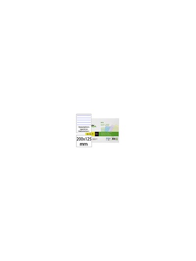 Tarjeta liderpapel para estudiar rayada cartulina de colores 170 gr/m2 125x200mm paquete de 200 unidades