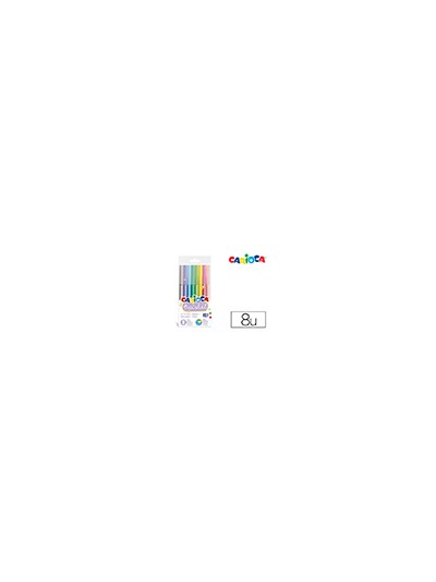 Rotulador carioca pastel blister de 8 colores surtidos