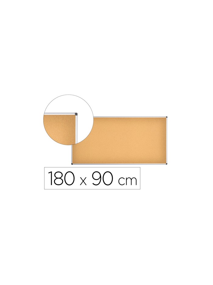 Pizarra corcho q-connect 180x90 cm marco aluminio Pizarra corcho q-connect 180x90 cm marco aluminio