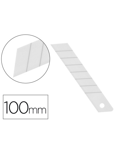 Repuesto cuter q-connect ancho para modelos kf17106/kf14387 cuchilla ceramica 18 mm blister 5 unidades