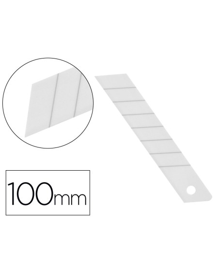 Repuesto cuter q-connect ancho para modelos kf17106/kf14387 cuchilla ceramica 18 mm blister 5 unidades