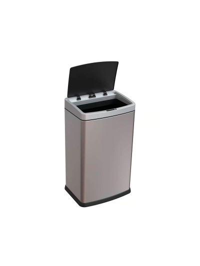 Papelera metalica q-connect con sensor automatico capacidad 60 litros 630x270x400 mm