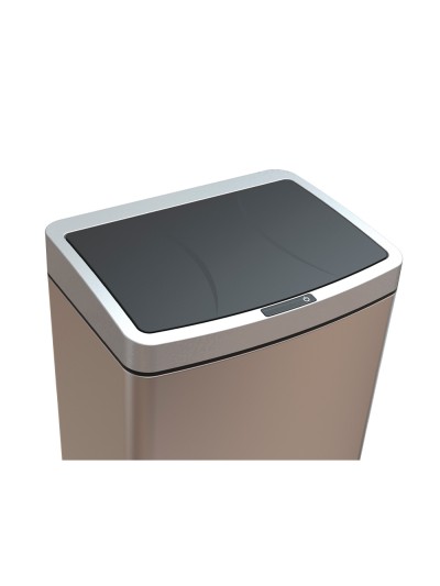 Papelera metalica q-connect con sensor automatico capacidad 60 litros 630x270x400 mm