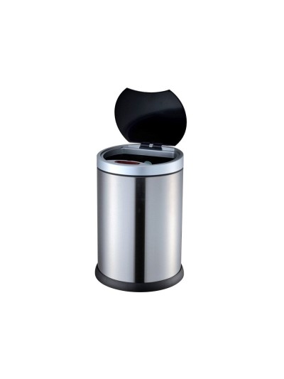 Papelera metalica q-connect con sensor automatico capacidad 10 litros