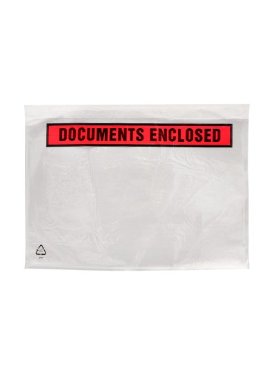 Sobre autoadhesivo q-connect portadocumentos 125x110 mm sin ventana paquete de 100 unidades