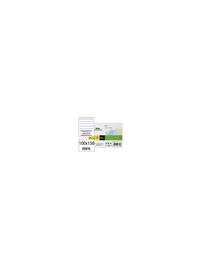 Tarjeta liderpapel para estudiar rayada cartulina de colores 170 gr/m2 100x150mm paquete de 200 unidades