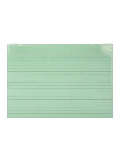 Tarjeta liderpapel para estudiar rayada cartulina de colores 170 gr/m2 100x150mm paquete de 200 unidades