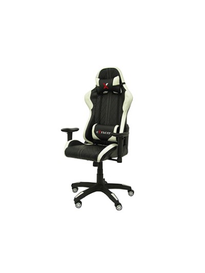 Silla pyc gaming chair giratoria similpiel regulable en altura negra 1200+80x670x670 mm
