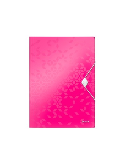 Carpeta leitz wow gomas solapas polipropileno din a4 color fucsia