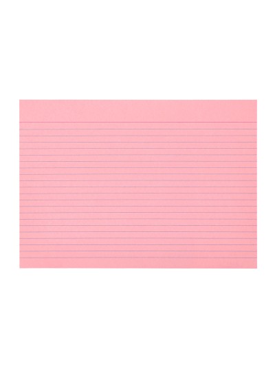 Tarjeta liderpapel para estudiar rayada cartulina de colores 170 gr/m2 100x150mm paquete de 200 unidades