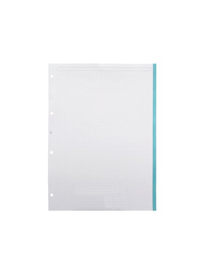 Recambio antartik a4 100 hojas 90g/m2 puntos 4 taladros bandas de 5 colores