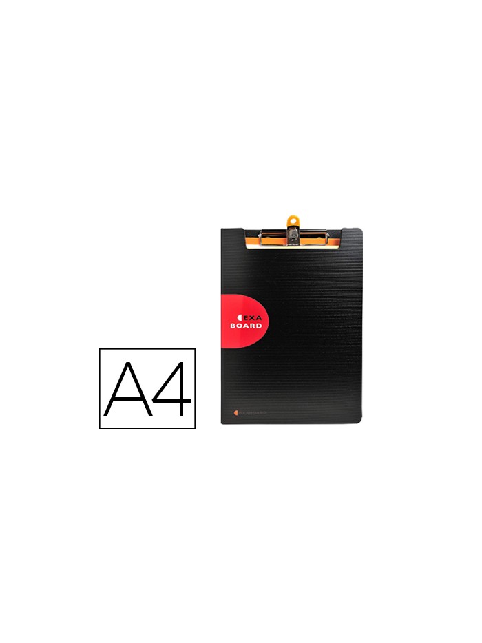 Carpeta exacompta exactive con tapa polipropileno negro con pinza y portaboligrafo din a4 Carpeta exacompta exactive con tapa polipropileno negro con pinza y portaboligrafo din a4