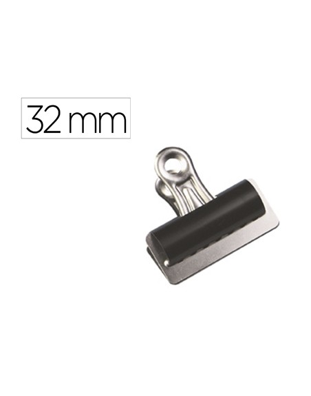 Pinza metalica q-connect pala fija 32 mm caja de 10 unidades