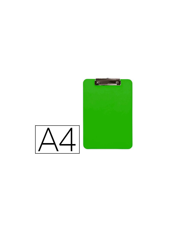 Portanotas q-connect plastico din a4 verde 2,5mm Portanotas q-connect plastico din a4 verde 2,5mm