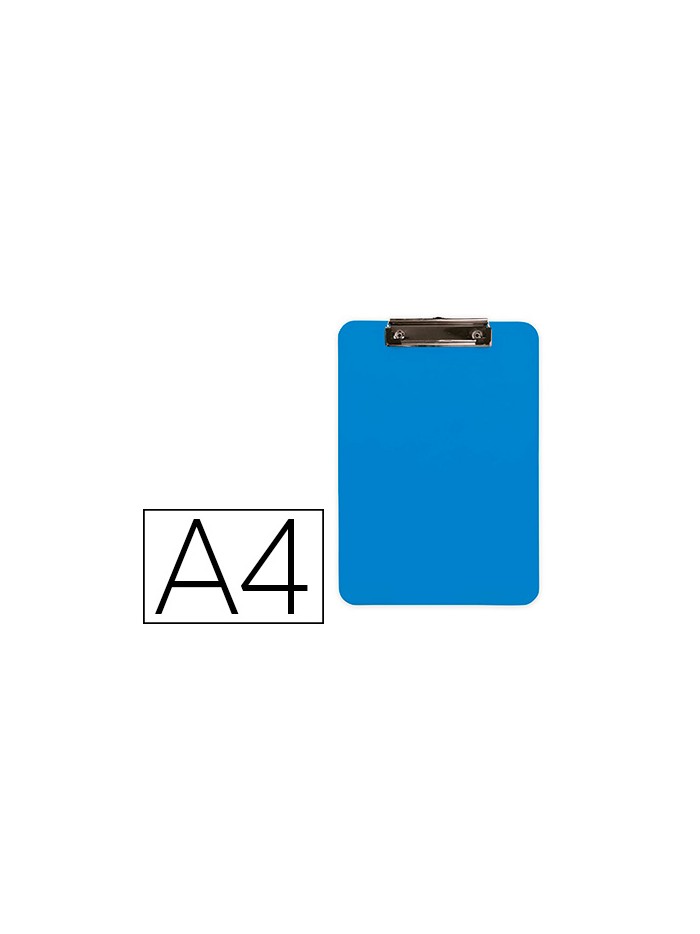 Portanotas q-connect plastico din a4 celeste 2,5mm Portanotas q-connect plastico din a4 celeste 2,5mm