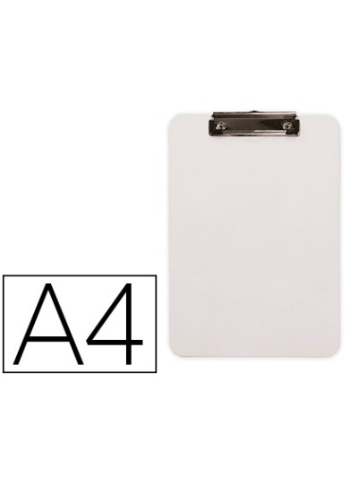 Portanotas q-connect plastico din a4 blanco 2,5mm