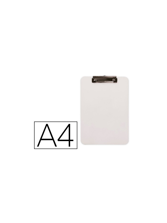 Portanotas q-connect plastico din a4 blanco 2,5mm Portanotas q-connect plastico din a4 blanco 2,5mm