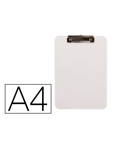 Portanotas q-connect plastico din a4 blanco 2,5mm