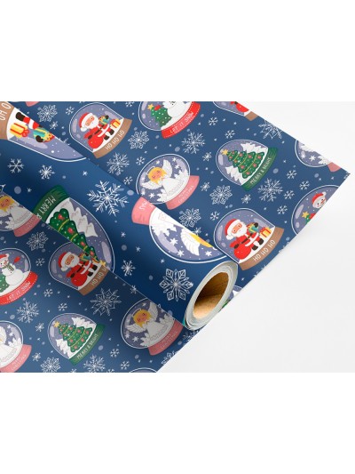 Papel de regalo liderpapel navidad rollo ancho 70 cm longitud 2 mt gramaje 60 gr diseños surtidos c-2024
