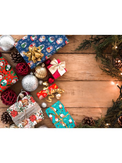 Papel de regalo liderpapel navidad rollo ancho 70 cm longitud 2 mt gramaje 60 gr diseños surtidos c-2024