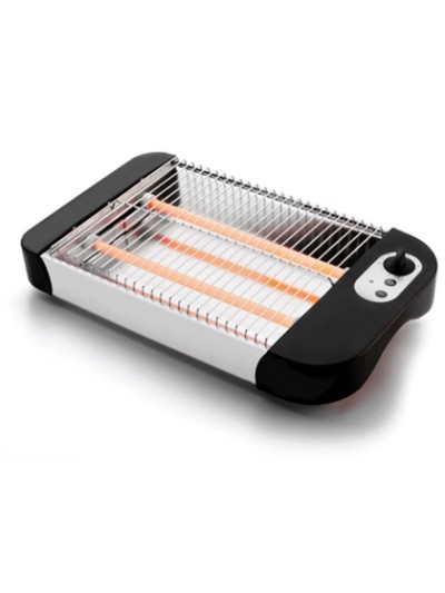 Tostador lacor plano potencia 600w con bandeja recogemigas 36x21x6,5 cm