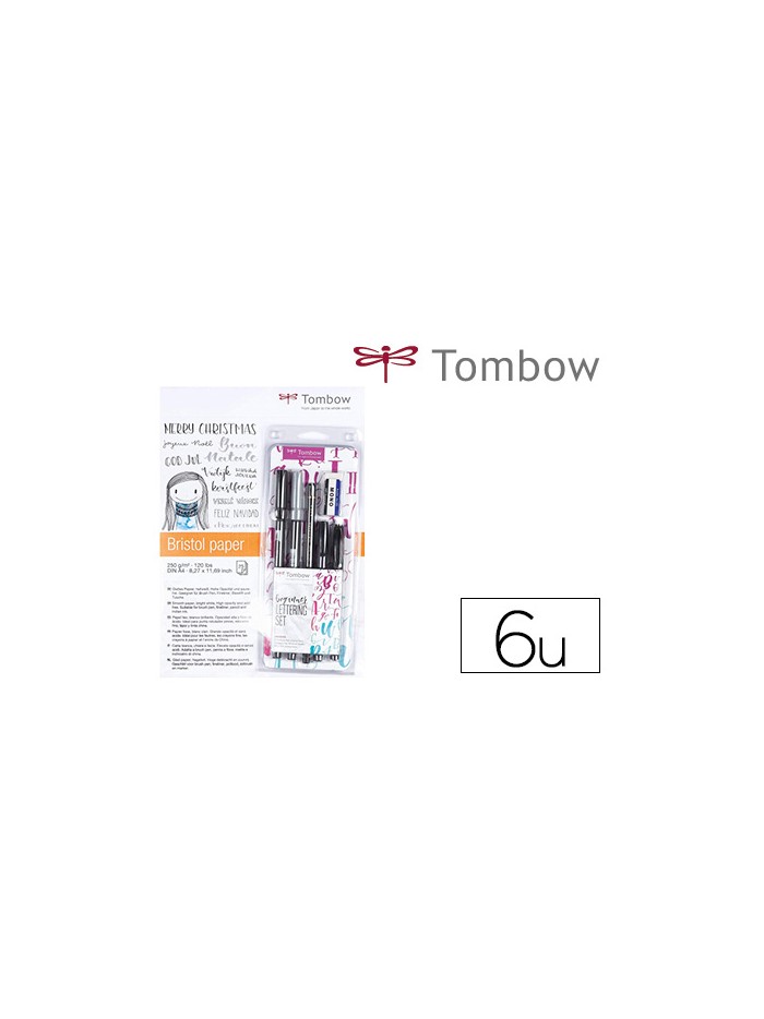 Set caligrafia tombow lettering beginner para principiante 6 piezas Set caligrafia tombow lettering beginner para principiante 6 piezas
