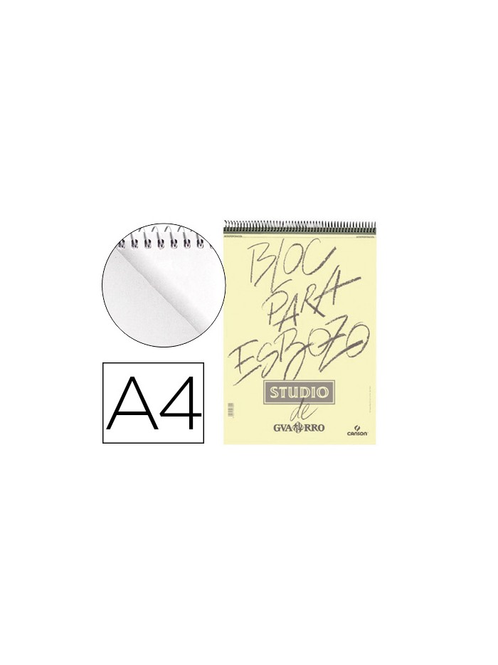 Bloc dibujo esbozo canson din a4 microperforado 21x29,7 cm 100 hojas grano fino 90 gr/m2 Bloc dibujo esbozo canson din a4 microperforado 21x29,7 cm 100 hojas grano fino 90 gr/m2