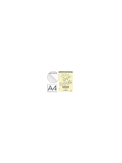 Bloc dibujo esbozo canson din a4 microperforado 21x29,7 cm 100 hojas grano fino 90 gr/m2