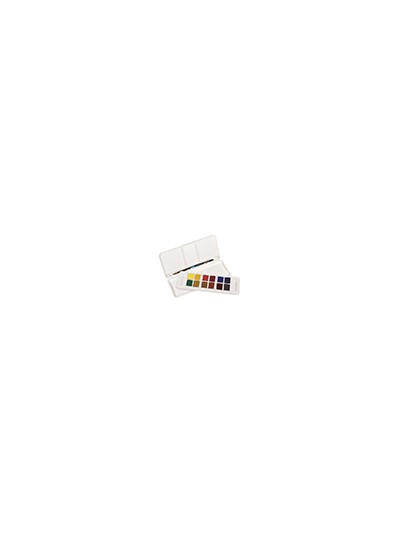 Acuarela daler rowney aquafine travel set con pincel caja de 12 colores surtidos