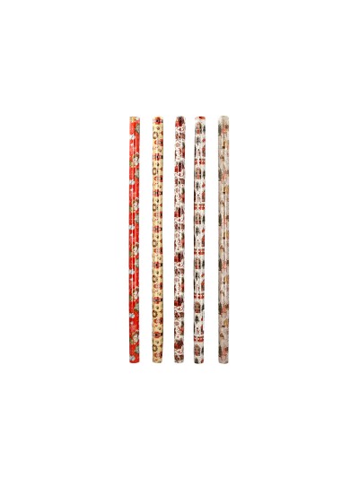 Papel de regalo liderpapel navidad rollo ancho 70 cm longitud 2 mt gramaje 60 gr diseños surtidos b-2024