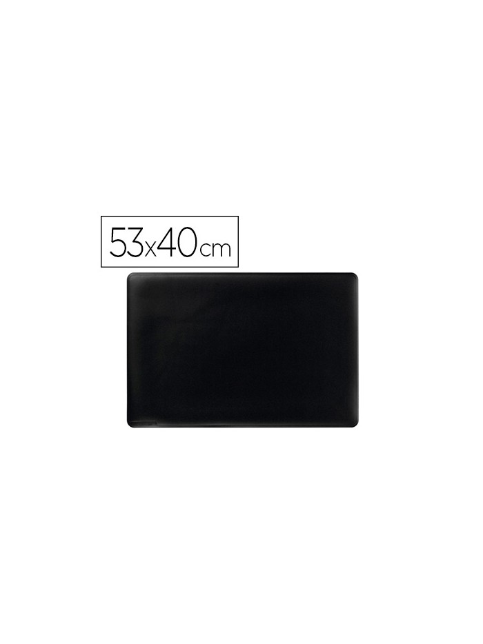 Vade sobremesa durable negro antideslizante contorneado 53x40 cm Vade sobremesa durable negro antideslizante contorneado 53x40 cm