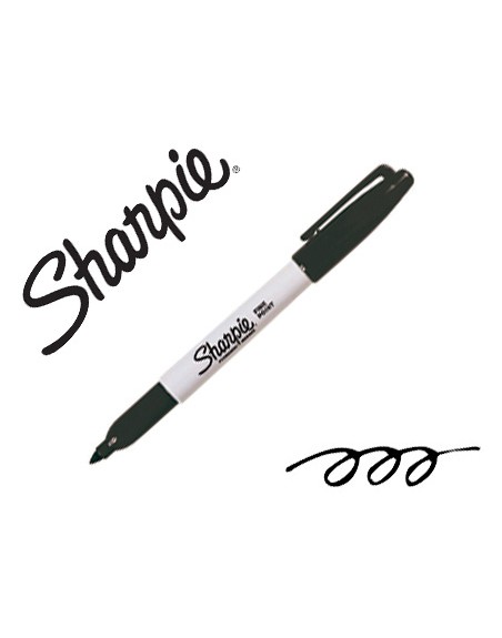 Rotulador sharpie permanente punta fina negro